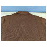 DKNY Sweater Pullover XL Brown 100 Percent Cotton $89.50 Retail - Brand New