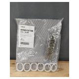 LAMEA Brand Gray Shower Curtain with Hooks - Brand New