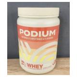 Podium Whey Concentrate Vanilla Ice Cream Flavor, 16.72 oz - Brand New