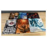 Balaclava Unique Face Masks, 6 Total - Brand New