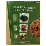 2 LCG Florals 15 Inch Artificial Poinsettia Balls - Brand New