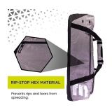 Epoch Elite Gear Grey Equipment Duffle Bag, Rip-Stop Hex Material, Vented Main Compartment with Spacious Design - Brand New