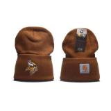 Carhartt Minnesota Vikings Embroidered NFL Football Beanie Adult Winter Hat - Brand New *I