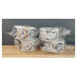 4 Brand New 500 Count Rolls of 1" Thank You Stickers - 2000 Total