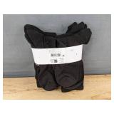 6 Pairs Under Armour Cotton Crew Socks Large, Black - Brand New