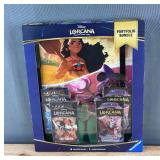 Disney Lorcana Trading Card Game Bundle, 4 Booster Packs & 1 Card Portfolio - Brand New
