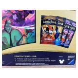 Disney Lorcana Trading Card Game Bundle, 4 Booster Packs & 1 Card Portfolio - Brand New