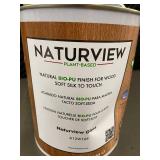Naturview Gloss A12W105 3 Qt Can - Plant-Based Wood Finish, Natural Bio-PU, Soft Silk to Touch
