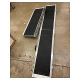 Walkway Ramp System (2-Piece) Aluminum with Non-Slip Black Deck for Commercial Use