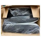 ROXO Twin Mattress 2-Pack - White Quilted Hex Pattern, Plastic Wrapped