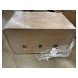 Wood Cabinet with Glass Display Area - Glass Missing