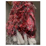 50 - Cheerleader Pom Poms - Red & White (Lot of 2)