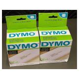 DYMO White Address Labels - 1 1/8 x 3 1/2 in (28x89 mm) - 2-Pack (350 labels per box)