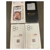 33 - AG-Glass iPhone 14 Plus Case White; iPhone 15 Pro Case White; PerfectSight 2-Pack Screen Protector; Teaught Smartphone Case