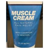 Küribl ACTIVE Muscle Cream - 3 oz All Natural Pain Relief with Camphor & Menthol - 2-Pack