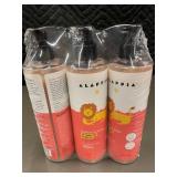 Alaffia Babies & Kids Detangling Shampoo Virgin Coconut Oil - Coconut Strawberry 12 oz 3-Pack