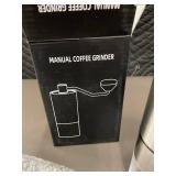 Manual Coffee Grinder - Stainless Steel Hand Grinder with 5 Grind Settings (1-5)