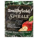 H - Smithfield Spirals Sweet Apple Spice Glaze Spiral-Sliced Applewood Smoked Ham 10 lb