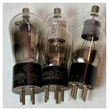 Collection of Vintage Electronic Vacuum Tubes - Variety of Brands and Sizes