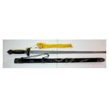 Chinese Jian Style Decorative Sword and Scabbard