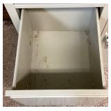 Two Metal Garage Storage Units - 3 Drawer, One Shelf Cabinets