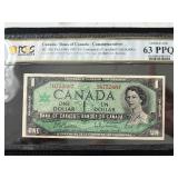 1967 Canada Commemorative $1 Dollar PCGS PPQ63 Choice Uncirculated