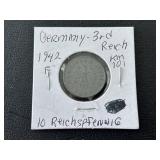 1942-F Third Reich 10 Reichspfennig