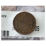 1865 Two Cent Piece