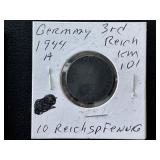 1944-A Third Reich 10 Reichspfennig