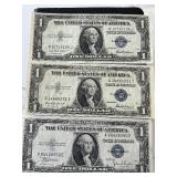 Blue Seal $1 Dollar Silver Certificates