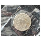 1865 Three Cent Nickel