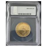 2000 Slovenia 5 Tolar ICG Genuine
