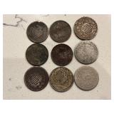 Shield Nickels and Indian Head Cents