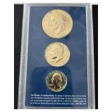Gold Plated Bicentennial Coins