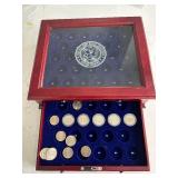 Quarter Display Case with Quarters