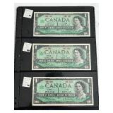 1967 Canada $1 Dollar Notes