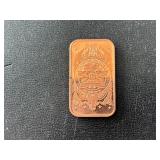 1 Ounce .999 Fine Copper Bar