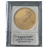 Gold Enriched St. Gaudens Replica