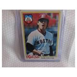 1978 Topps Carlton Fisk Card...
