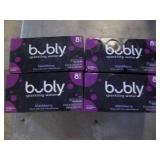 4 8 Packs of blackberry bubbler can...