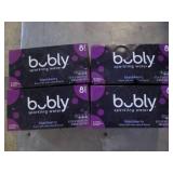 4 8 Packs of blackberry bubbler can...