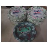 8 Packs of assorted paper plates...