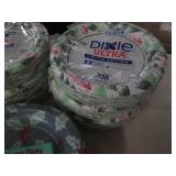 8 Packs of assorted paper plates...