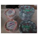 Lot of assorted paper plates...