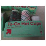 6 16oz hot and cold cups with lids...
