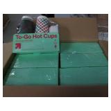 6 16oz hot and cold cups with lids...