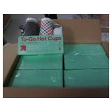 6 16oz hot and cold cups with lids...