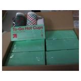 6 16oz hot and cold cups with lids...
