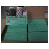 6 16oz hot and cold cups with lids...