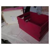 2 Stackable wood storage crates...